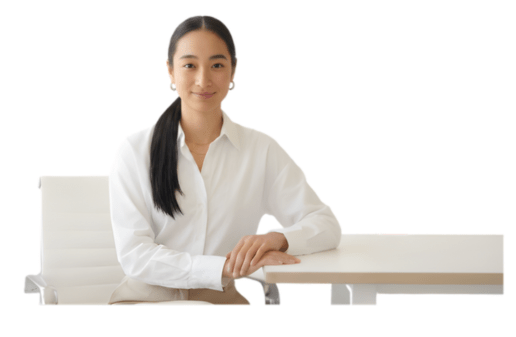 法人向けヨガの導入について相談を受ける窓口担当者