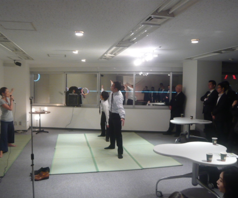 企業への派遣ヨガの参加者