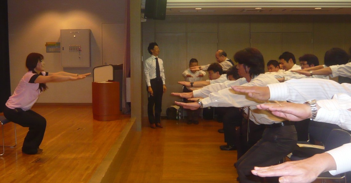 企業への派遣ヨガの参加者