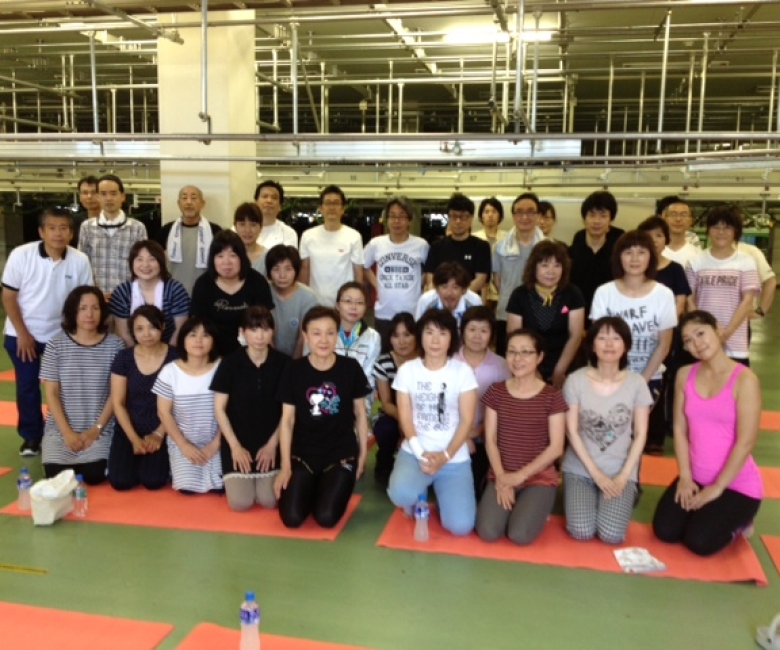 企業への派遣ヨガの参加者