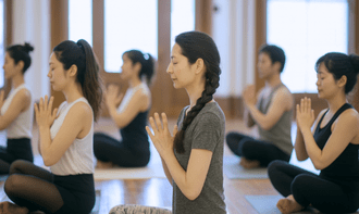 企業イベントで行う参加型ヨガプログラム