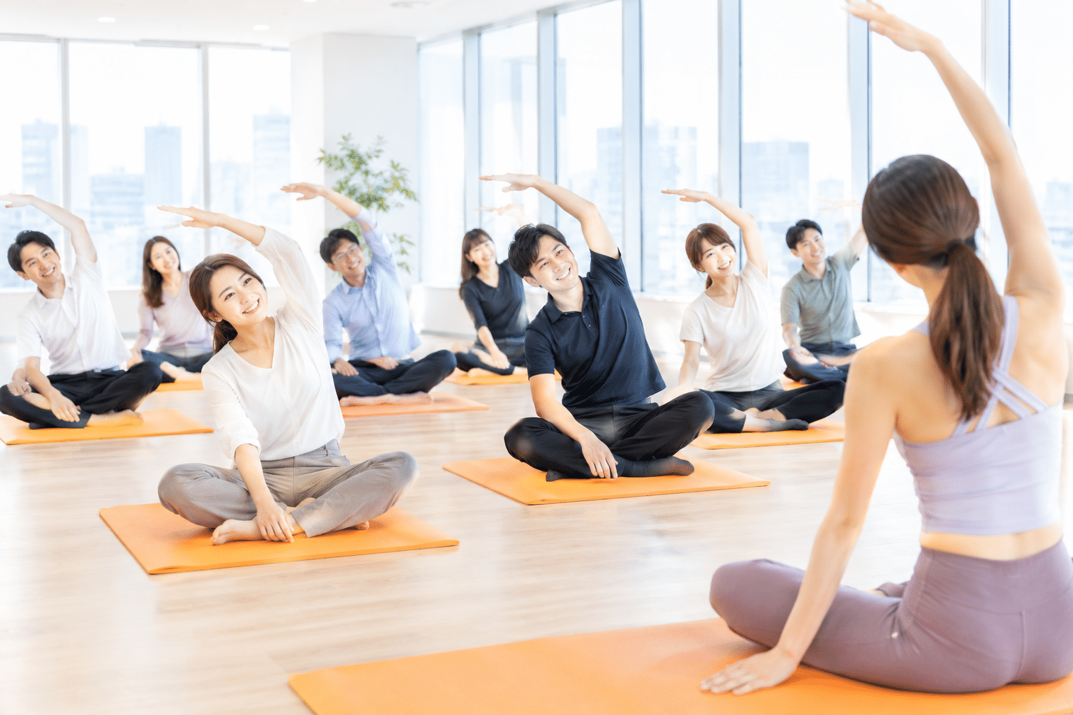 初心者も参加しやすいイベントヨガ体験